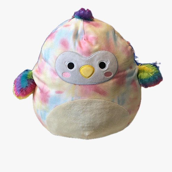 Squishmallows Kellytoy "Carmella" Tie Dye Toucan Squishdate 11/8/2021 13" Tall - Picture 2 of 12